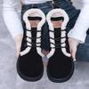 GKTINOO Snow Boots Women Genuine Leather Platform Sole Round Toe Warm Fur Sewing Design Winter 2024 Ladies Shoes Handmade