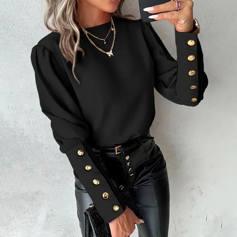 Women Sexy Lace Backless Shirts Tops Ladies Long Sleeve Buttons OL Office Blouse