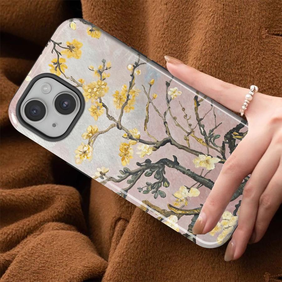 Чехол для телефона Van Gogh Натюрморт Цветочные ветки для Apple iPhone 17 XS XR 13 15 Pro Max Air 11 14 16e 12 Plus 16 Мягкая крышка Capa