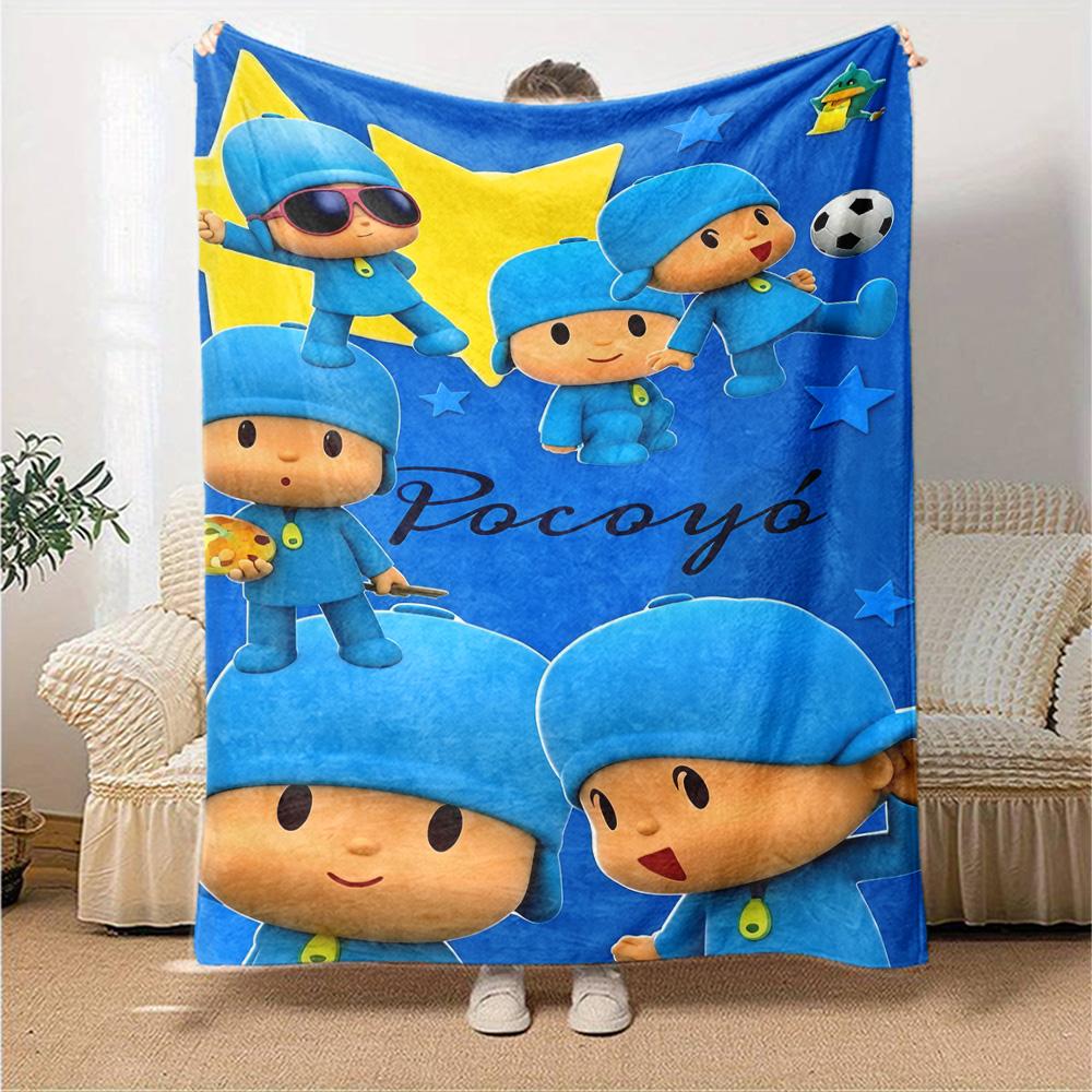 Pocoyo Blanket Ultra-Soft Great for Sofa Office Bedding All-Season Use Playful Design Ideal Gift For Birthday Valentine'S Day