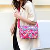 Casual Retro Nylon Shoulder Bag Multi Layered Floral Print Mother Handbag Women's Fashion Vintage Flower Crossbody Bags