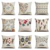 Christmas Single-sided Pillowcase Living Room Linen Car Pillowcase Sofa Pillowcase Bedside Cushion Cover
