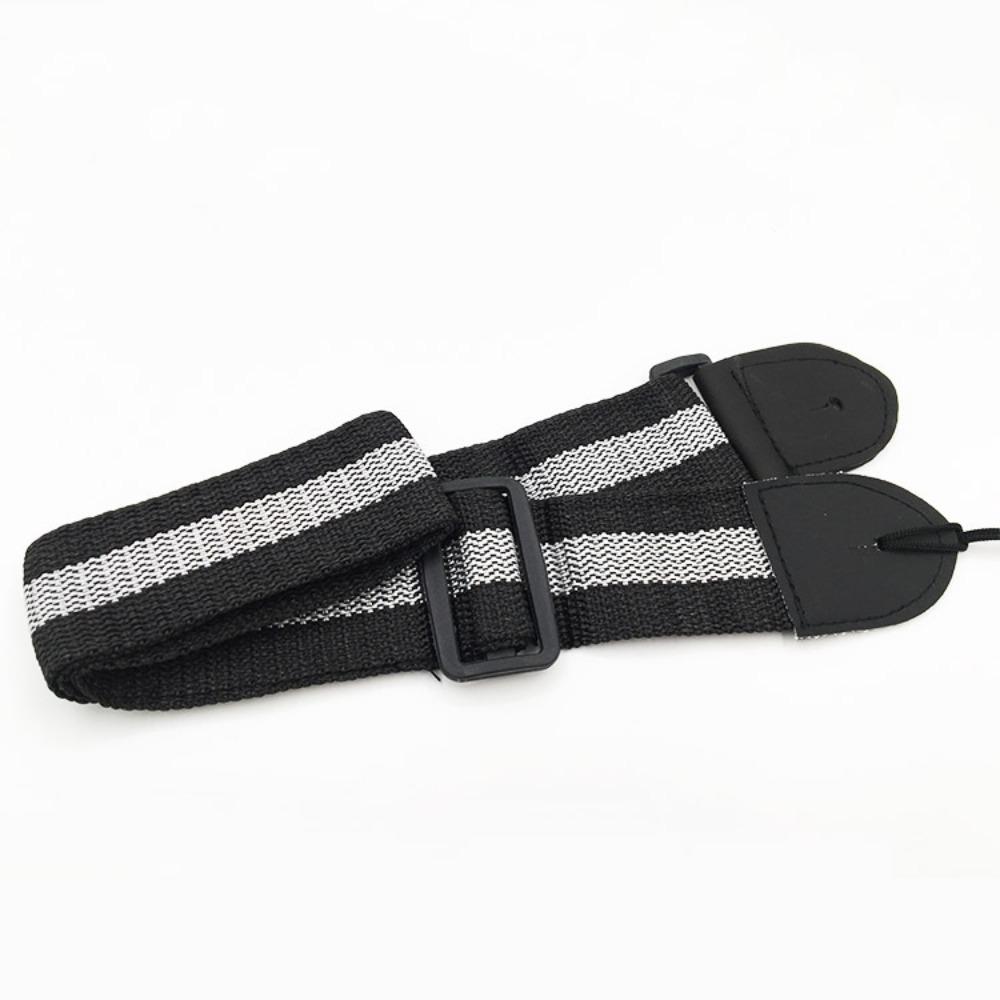 Leather Bass Ukulele Belt Stripe Personality Guitar Straps Guitar Accessories