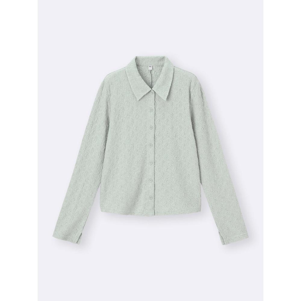 GU by Uniqlo Фактурный кардиган поло+e