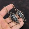Серьги из бирюзы белого буйвола, серьги из медной проволоки, серьги с драгоценными камнями, красивые медные украшения ручной работы, висячие серьги, подарок для мамы
