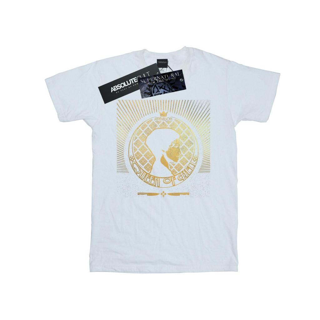 Supernatural Womens/Ladies Abbadon Crest Cotton Boyfriend T-Shirt
