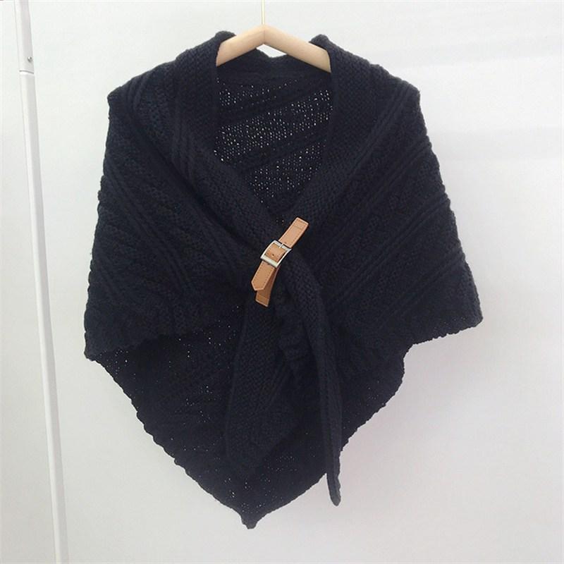 Scarf Women Scarves Poncho Pashmina Scarf Cashmere Knitting Bandana Winter Shawl Thickened Warm Foulard Hijab
