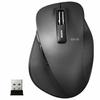 Elecom Mouse Wireless (Receiver Included) M Size 5 Buttons (Equipped with Back and Forward Buttons) BlueLED Grip Master Black M-XGM10DBBK