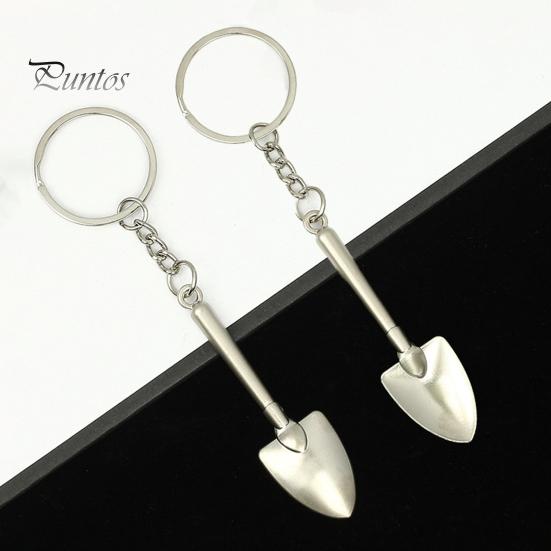 Новинка, мини-брелок с лопатой, нержавеющий, устойчивый к коррозии, компактный размер, металлический брелок в виде лопаты, подвесной кулон