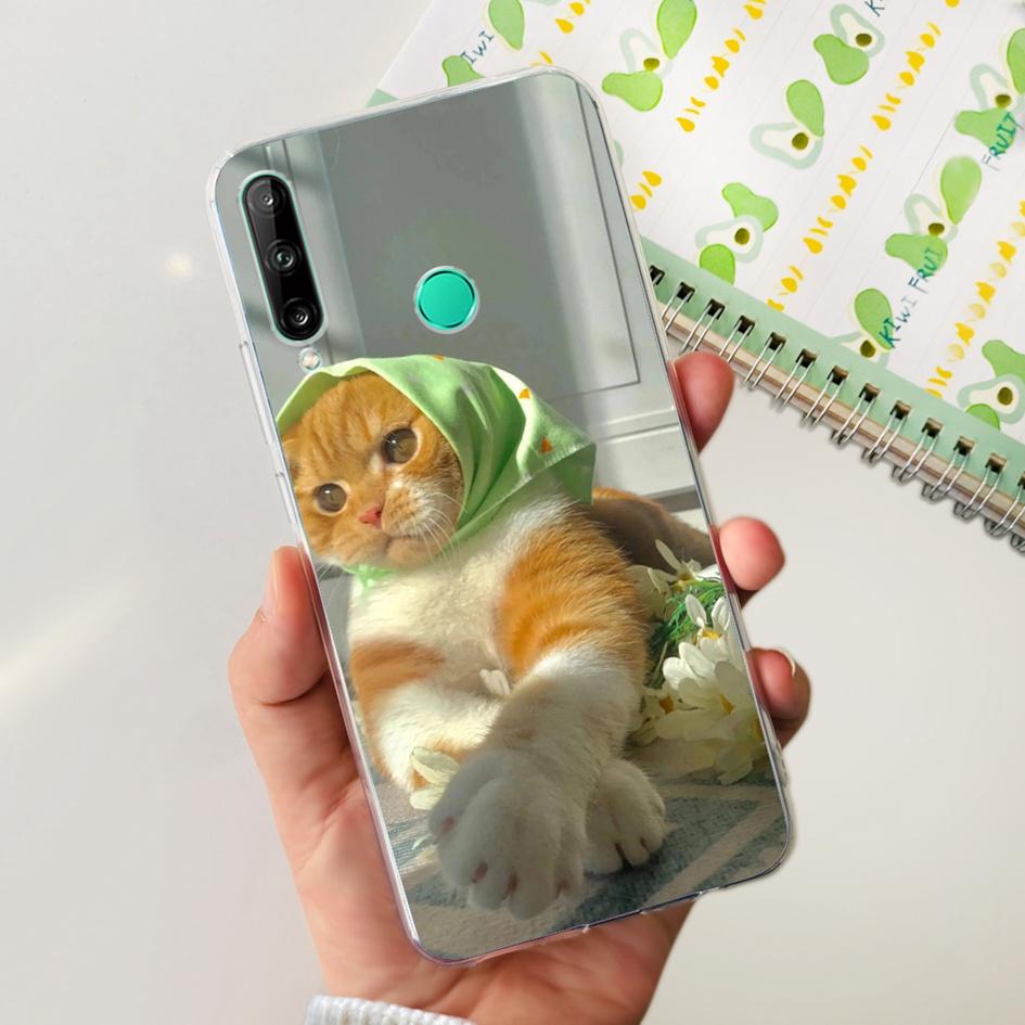 For Huawei Y7p 2020 Case Honor 9C Silicone Cover Fashion Butterfly Clear TPU Fundas For Huawei P40 Lite E ART-L28 ART-L29 Bumper