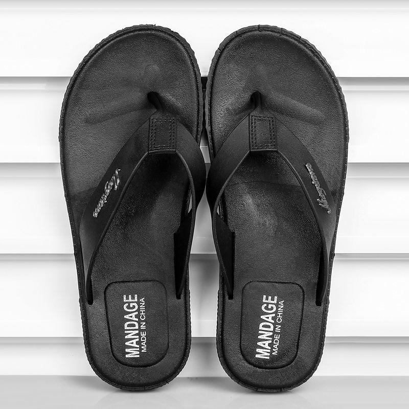 Flip-flops Men's Summer Non-slip Beach Sandals Slippers Wearable Thick Bottom Clip Feet Anti-odor