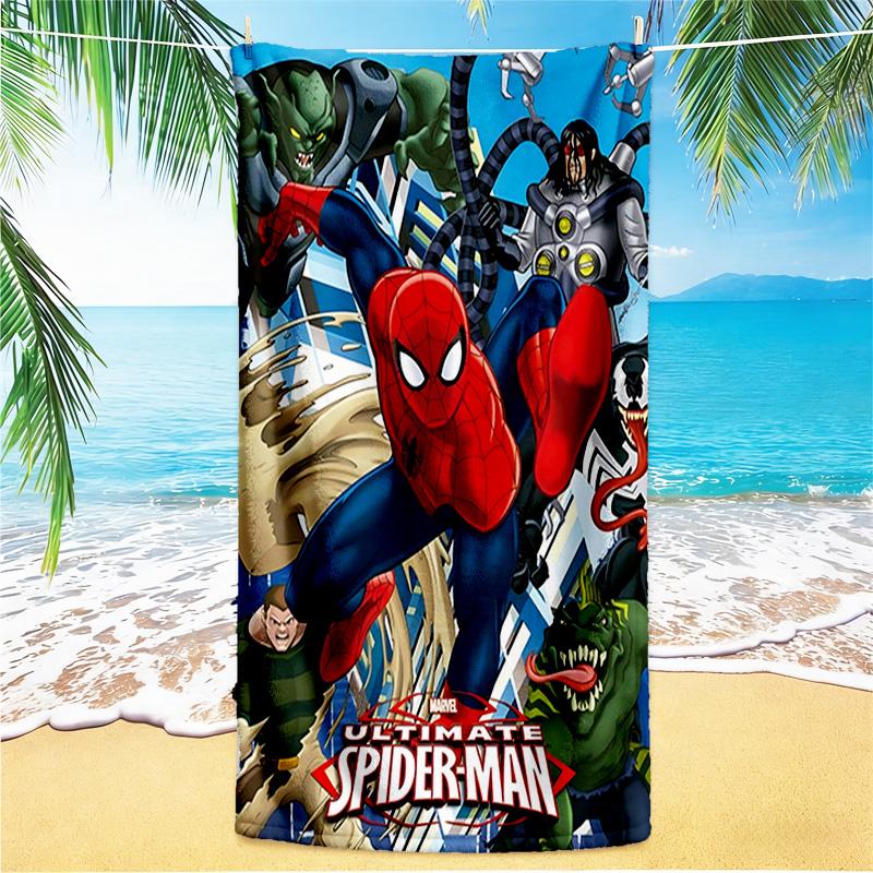 1pc Superhero Adventures beach towel,quick drying absorbent beach towel,outdoor sports swimming beach towel,Soft and comfortable Y72831
