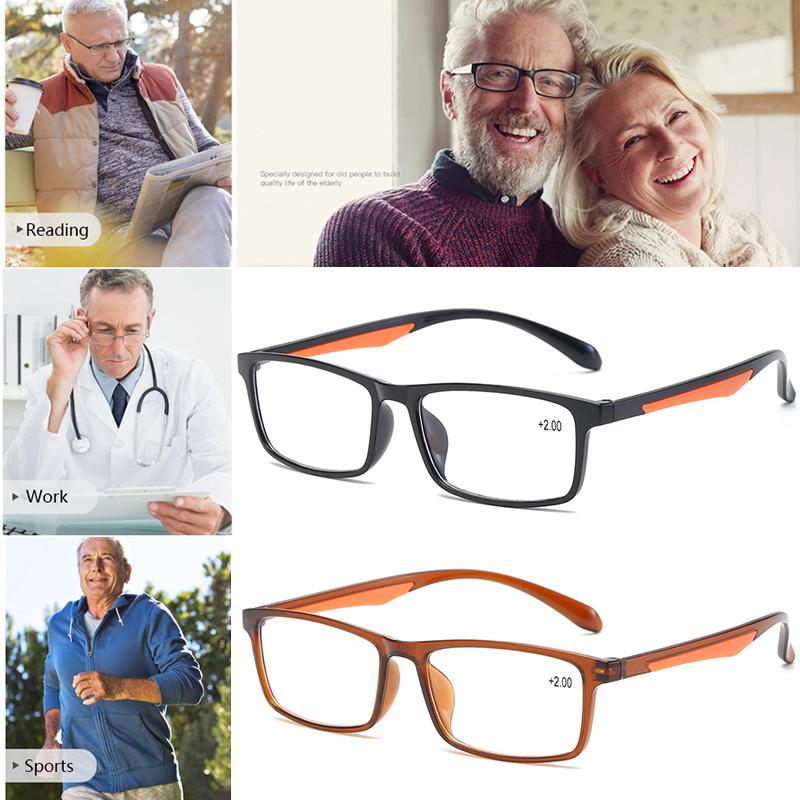 Очки Ultralight Reader Clear Lens Women Retro Presbyopic Glasses Men Female TR90 Male Reading Glasses Unique