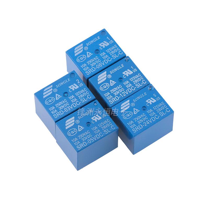 5 шт. Новый реле SRD-05VDC-SL-C SRD-12VDC-SL-C SRD-24VDC-SL-C SRD 12VDC SL C 10A 250VAC 5PIN 3V 5V 9V 12V 24V 48V Силовое реле Реле 5