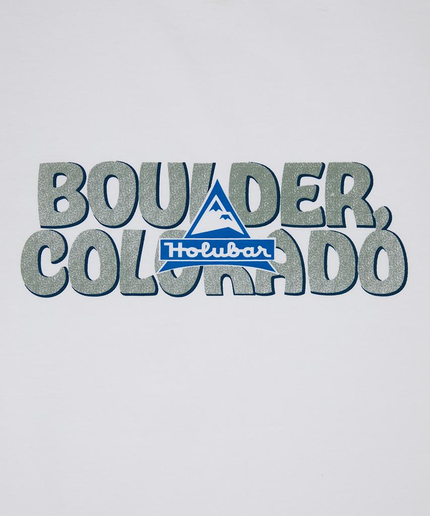 Футболка с логотипом Holluba Boulder, белая