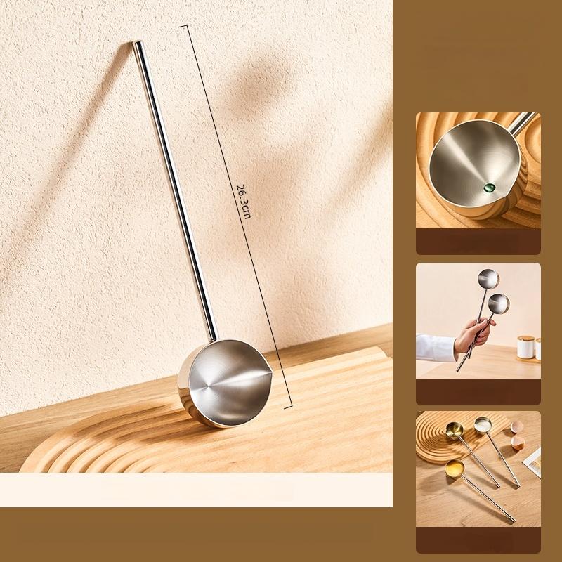 Ложки для заливки масла из нержавеющей стали, сервировочные ложки для еды, противоожоговые, ковш для масла, кастрюля с длинной ручкой, столовые ложки