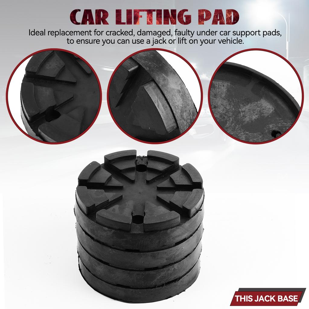 4 шт. резиновые накладки на домкрат для автомобиля, диаметр 125 мм, резиновая накладка на раму, защитный адаптер, аксессуары для домкратного инструмента