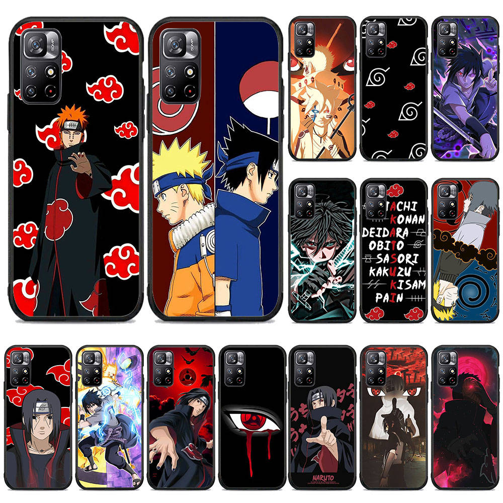 51 Naruto Sasuke Uchiha Case for Xiaomi Redmi A3 13C 10A 10C 12C 9A 9C 9T A3X Note 13 8 9 10 11 12 Poco F5 F6 C51 M6 X3 X6 C65 C50 C55 Pro Plus 4G 5G