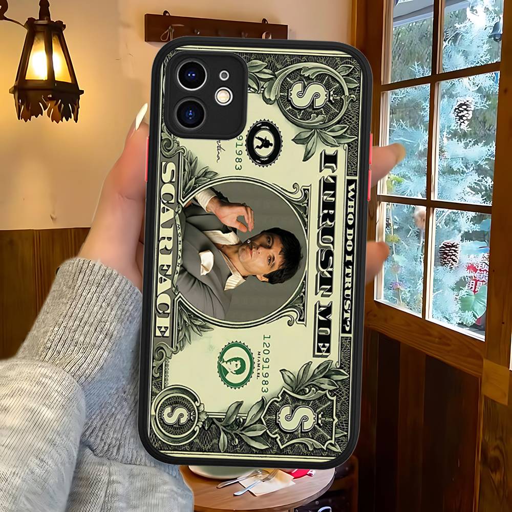 Классические матовые прозрачные чехлы для телефона Tonny Montanas Scarface из ТПУ для iPhone 16 15 14 13 12 11 Pro Max X XS Max
