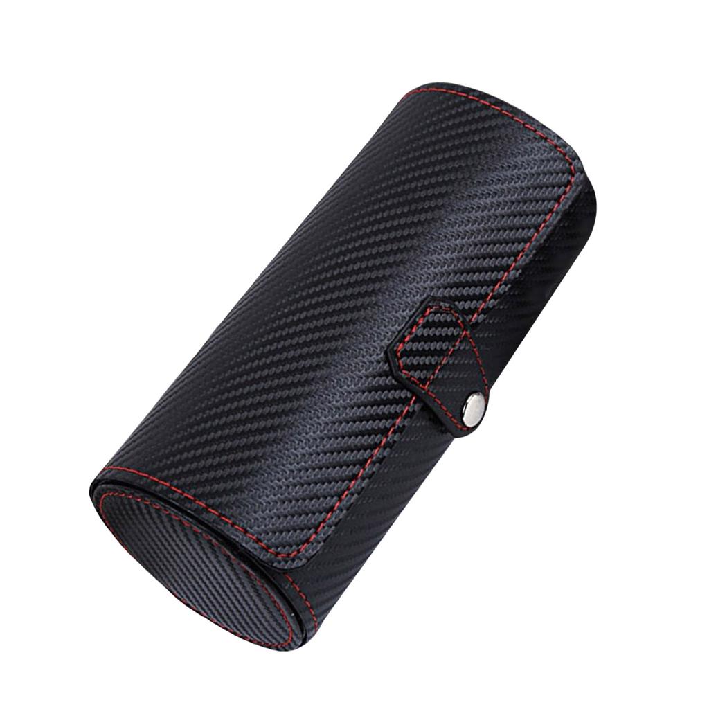 Портативные Прочные Органайзеры-роллы для часов из ПУ кожи Домашний аксессуар для мужчин 3 отделения Витрина Элегантные Плетеные вручную стили