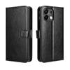 For Oppo K13 5G PU Leather Case with Strap Crazy Horse Texture Phone Wallet Cover