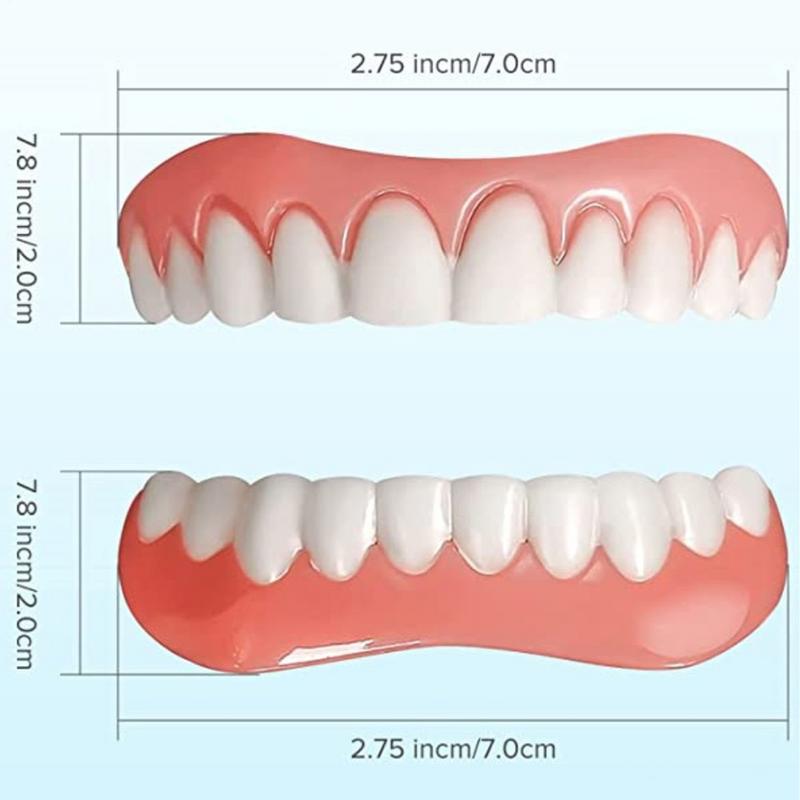 Silicone Denture Liner Kit Denture Reliners Veneers Snap in Teeth Comfort Fit Tooth Repair Kit Nature & Comfortable Denture Set