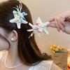 Sweet Starfish Hair Clip Korean Style Women Side Clip Simple Orchid Flower Hairpin  Daily