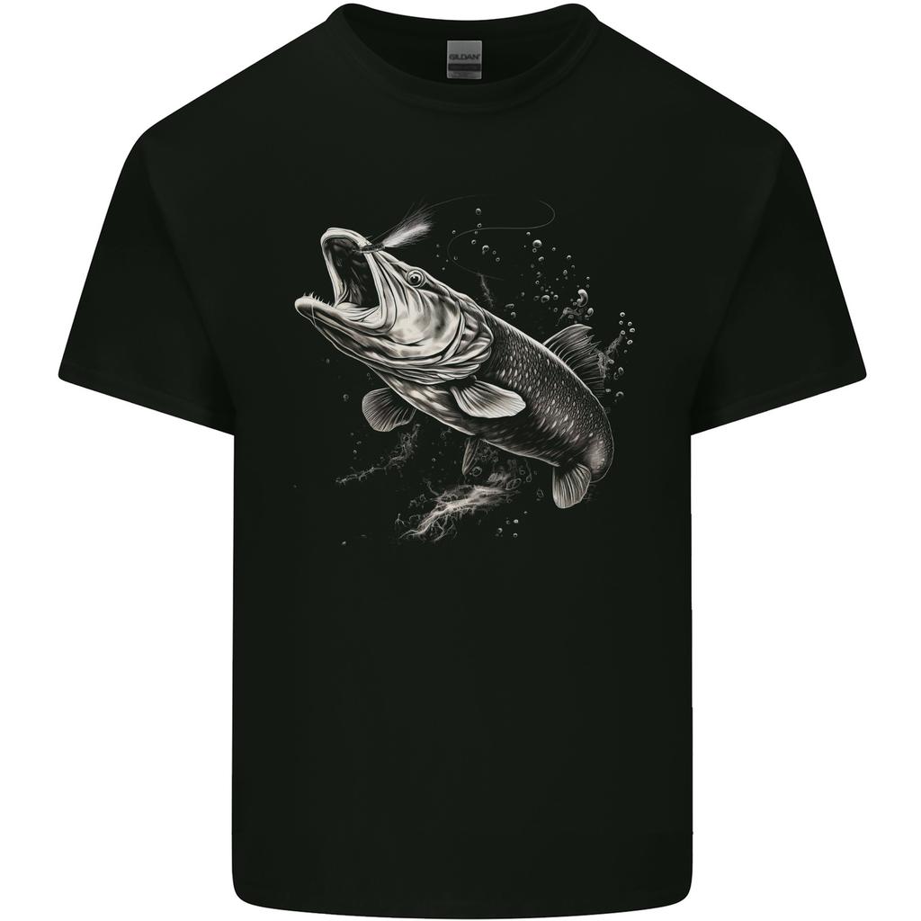 26 Pike Fish on a Line Fishing Fisherman Mens Light Cotton T-Shirt Unisex T-Shirt