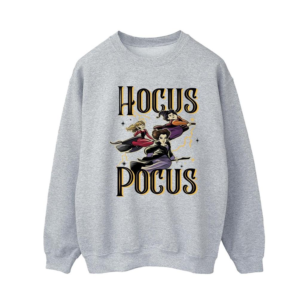 Hocus Pocus Женский/Дамский Свитшот с Летающей Ведьмой