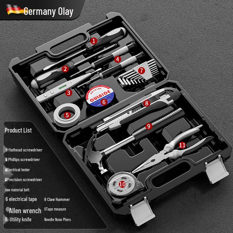 Универсальный набор бытовых инструментов для ремонта: Деревообработчик и Автомобильный Многофункциональный Ящик для Инструментов