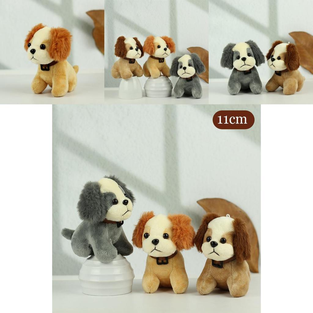Cozy Plush Dog Keychain Cute Soft Toy For Bag Accessories In Various Shades