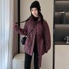 Winter Warm Quilted Down Cotton Coat Women Thickened Slim Fit Waist Belted Fashion Jacket