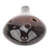 6 Holes Alto Tone C Ocarina Flute with Rope Comfortable Grip Sensitive Pronunciation Ceramic Ocarina for Instrument Beginner