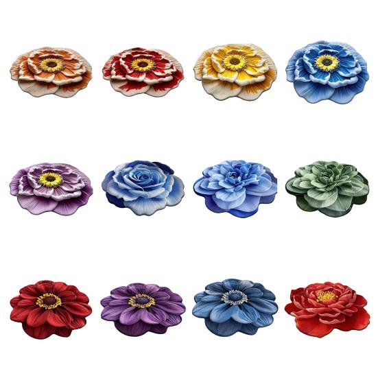 3D Визуальный Ковер с Цветами Реалистичный Цветочный Коврик Нескользящий Впитывающий Коврик для Ванной для Спальни Гостиной Игровой комнаты Декор Входа