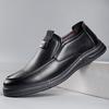 2025 прямые продажи мужская повседневная кожаная обувь мужская удобная для среднего и пожилого возраста мягкая подошва мягкая лицевая обувь для папы