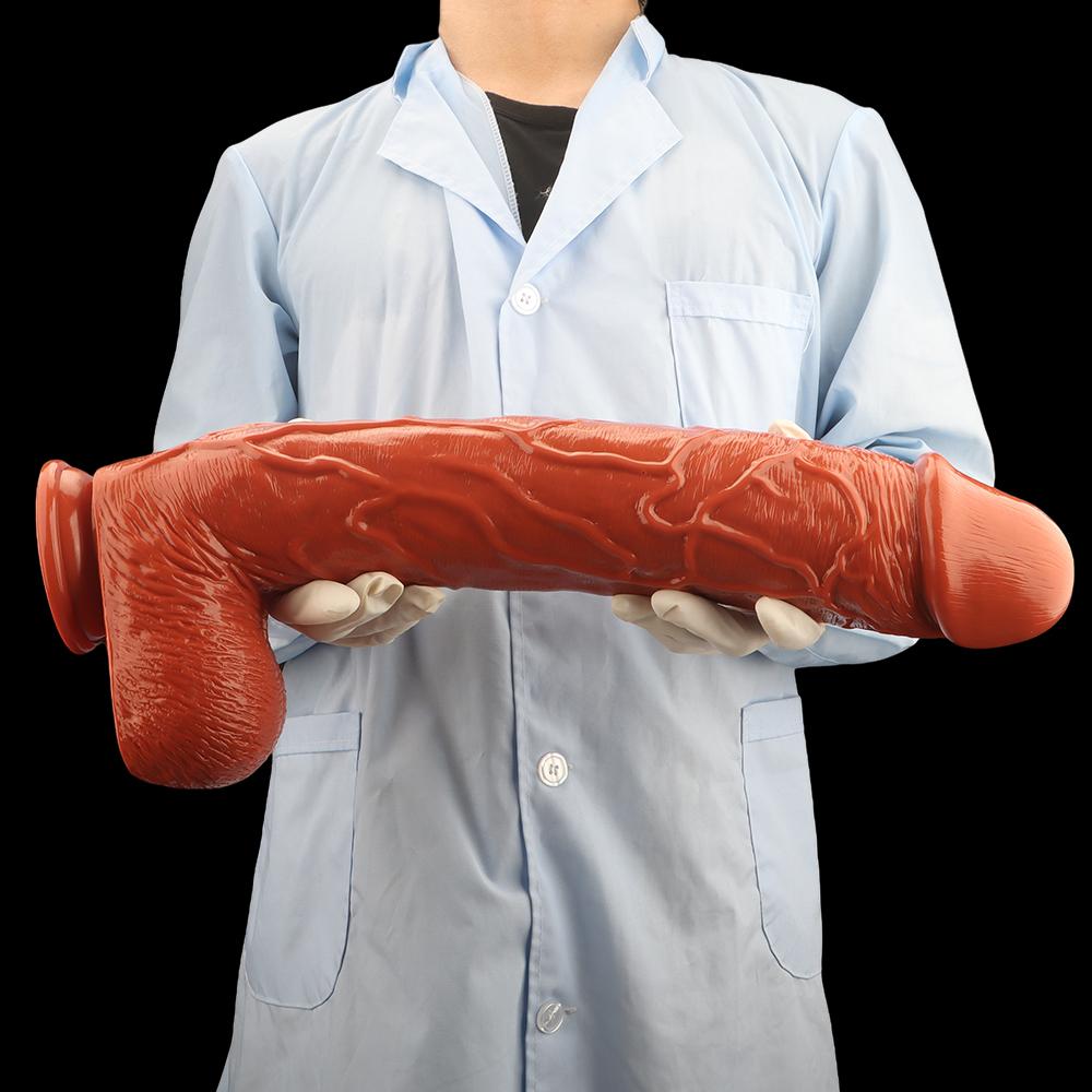 52см ПВХ Гигантский Дилдо Анальная Пробка Секс-Игрушки Страпон Пенис Большой Член Реалистичный Член Фистинг Мастурбатор БДСМ