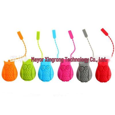 В наличии Силиконовый заварник для чая в виде совы - Креативный домашний чайный фильтр