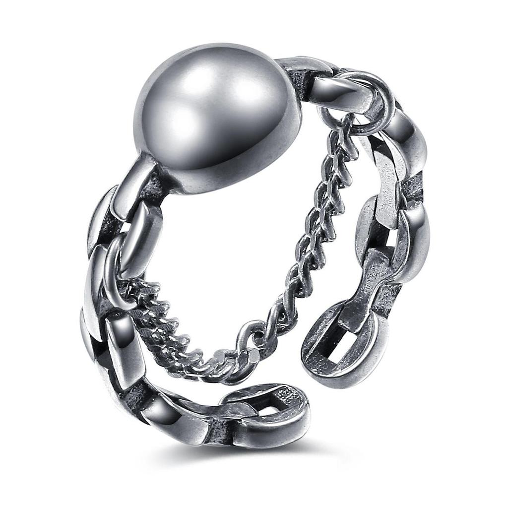 Exaggerated Punk-Style European & American Metal Couple Rings