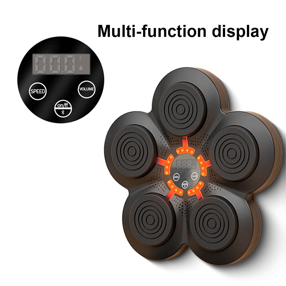 Smart Musical Boxing Machine with Gloves Electronic BT Boxing Target Wall Mounted Boxing Trainer