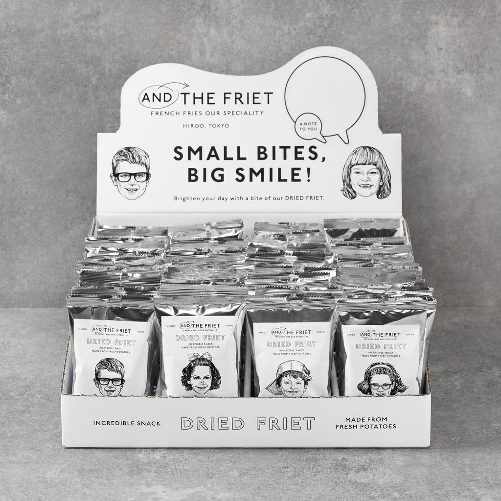 DRIED FRIET Mini 48 Pieces the Frit Dried Gift Box Tokyo Souvenir Potato Chips Western Sweets Present Official [And - Frit]