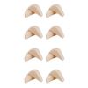 Mitas Toe Cushions, Beige, Set of 4 Pairs (8 Pieces), Toe Pads, Non-Slip Cushion Insoles, Soft and Comfortable for Toes, Prevents Shoes from Slipping