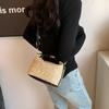 Korean Version of Casual Crossbody Bag Simple Small Fresh Spring and Summer Bag Women's New Trendy One-shoulder Straw Braided Handbag