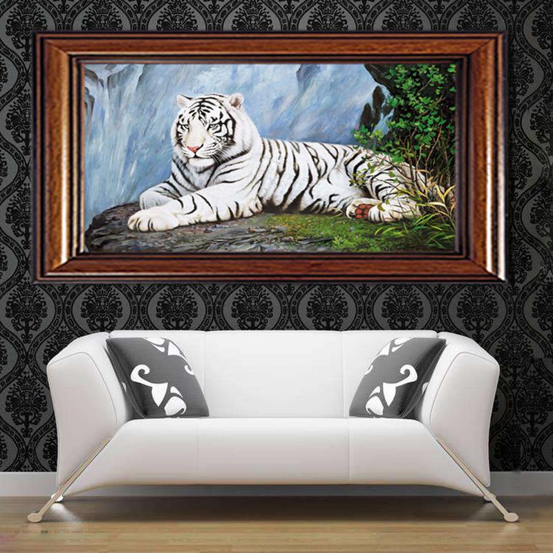 Снежная сцена Белый Тигр Алмазная картина животное 5D Nouveaute DIY Мозаика Вышивка Крестом