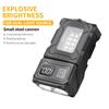 COB + LED Digital Display Work Light 180° Rotatable Magnetic USB Rechargeable Emergency Flashlight with Warning Light