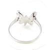 Silver Ring 'Butterfly' Silvery White (rhodium) - 12x10 Mm