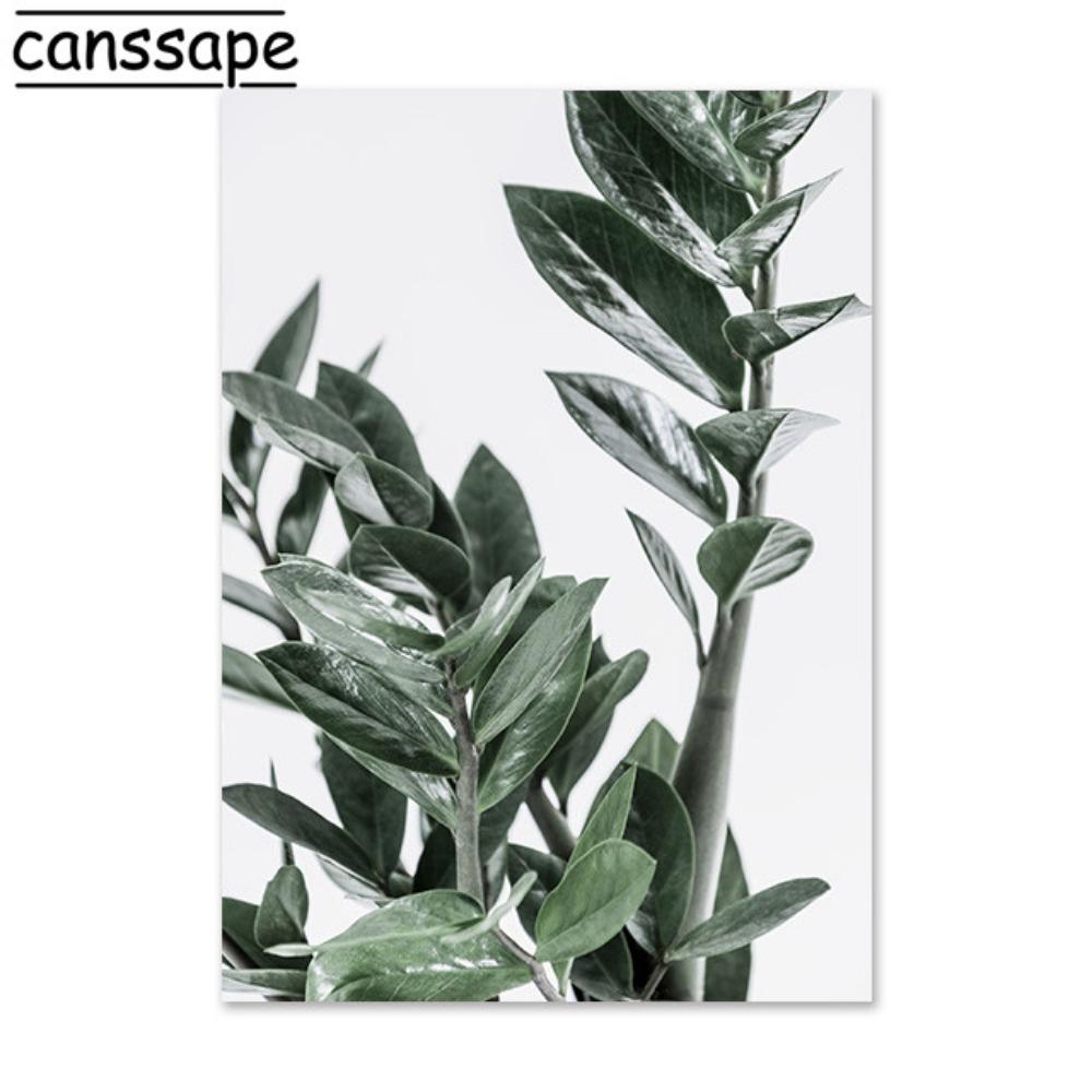 Природа Настенная Живопись Суккулентные Растения Плакаты Цветы Зеленые Растения Листья Холст Картина Скандинавские Настенные Картины Декор Гостиной