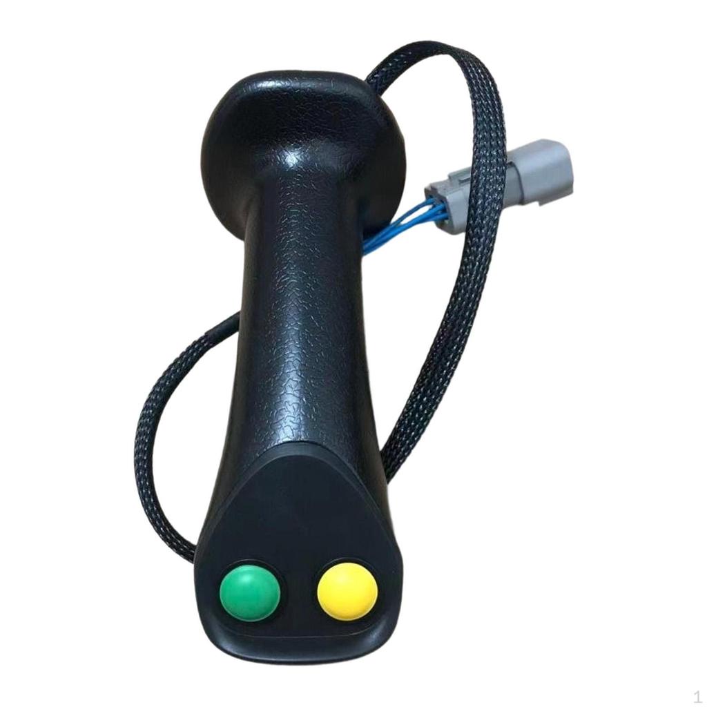 Excavator Control Lever with 2 Buttons, Easy to Mount And Comfortable, Ideal for Construction