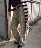 Vintage Leopard Print Jeans Baggy Women Hip Hop Streetwear Y2k Denim Trousers Grunge Aesthetic Wide Leg Jeans Oversized