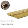 Diameter 1.6-20mm Length 100-500mm Hardware Brass Round Bar Rod For DIY Knife Handle Circular Wire Tube Modelmaking Brass Rod