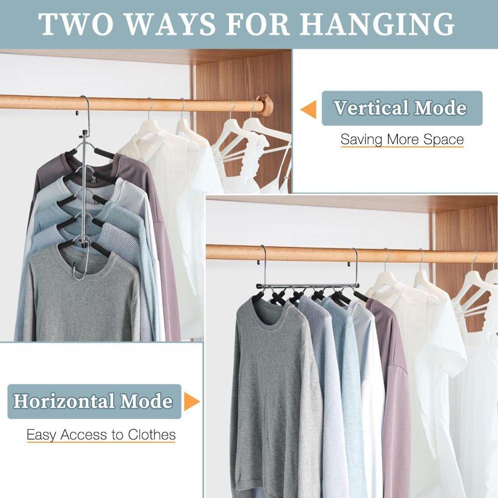 Traceless Multi-Layer Hanger Heavy-Duty Space Saving Hanger Hanging Closet Hanger Bedroom